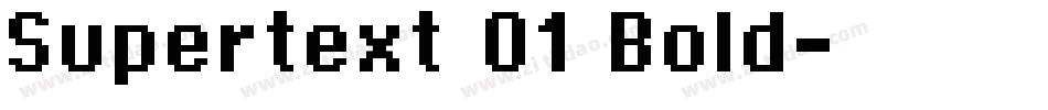 Supertext 01 Bold字体转换